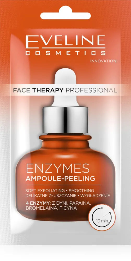 EVELINE Face Therapy Professional Mask-ampoule gently exfoliating with 4 enzymes 8 ml - Kosmetika