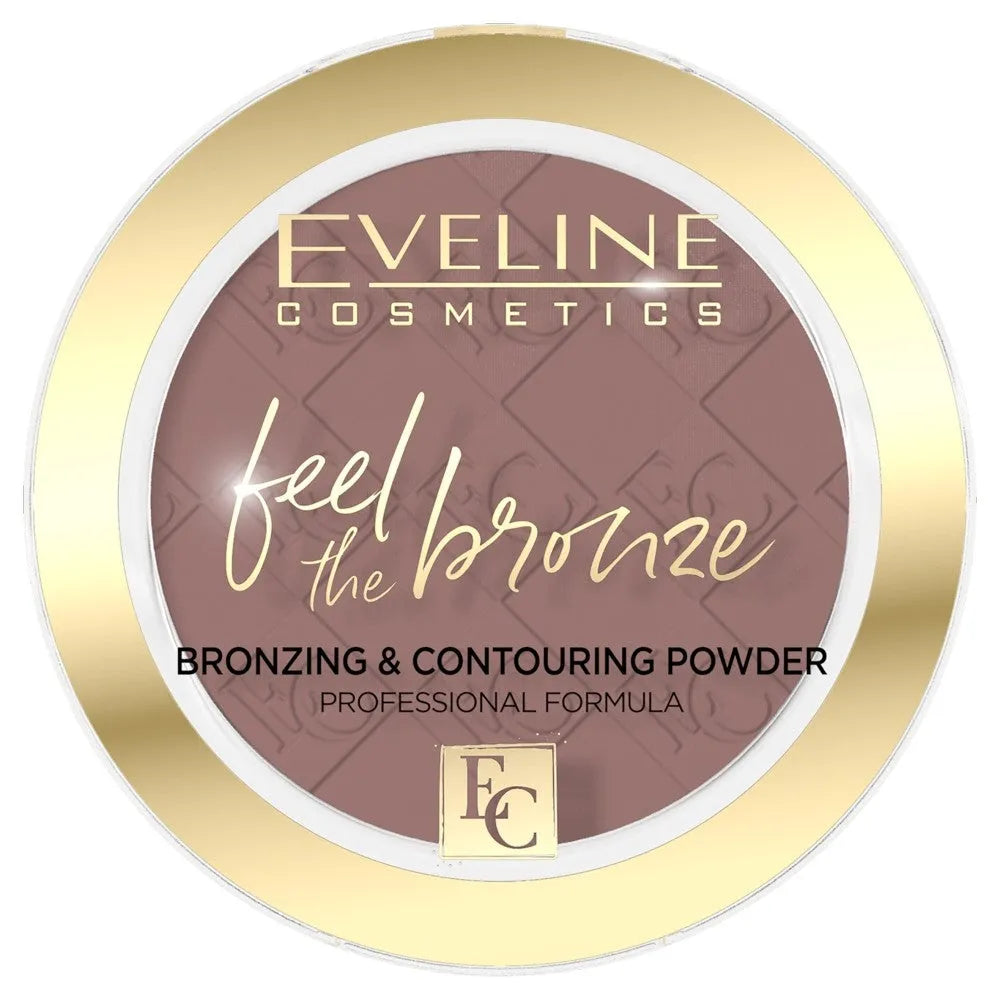 Eveline Feel The Bronze bronzavimo-kontūravimo pudra Nr. 02 Šokolado pyragas 4g - Kosmetika