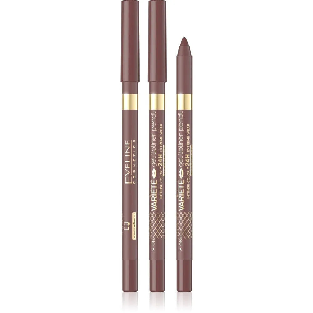 EVELINE Gel Įvairovė Lūpų Kontūro Pieštukas Nr. 06 - Kosmetika