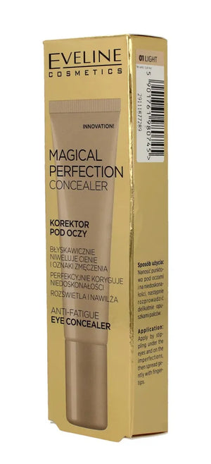 Eveline Magical Perfection Concealer akių korektorius 01 Šviesus 15ml - Kosmetika