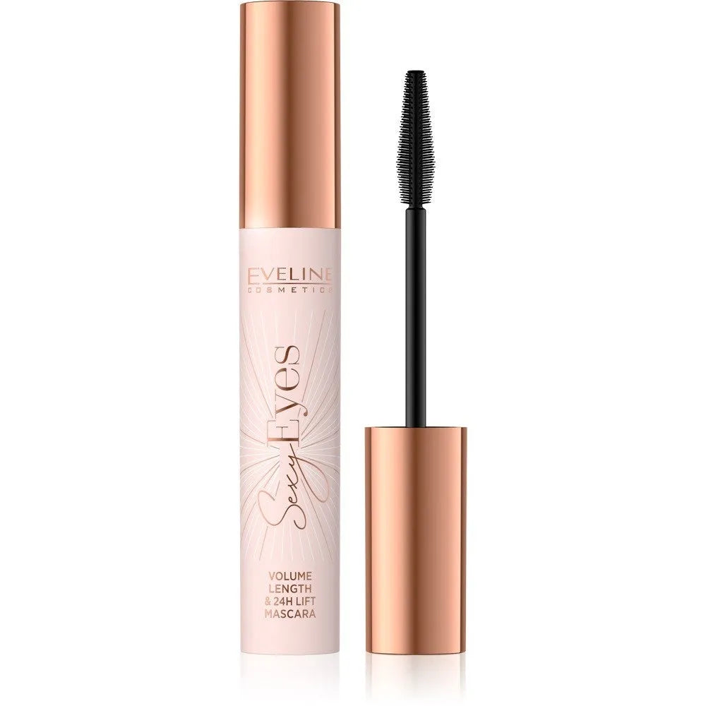 Eveline Maskara Sexy Eyes - storinantis ilginantis ir pakeliantis tušas 8ml - Kosmetika