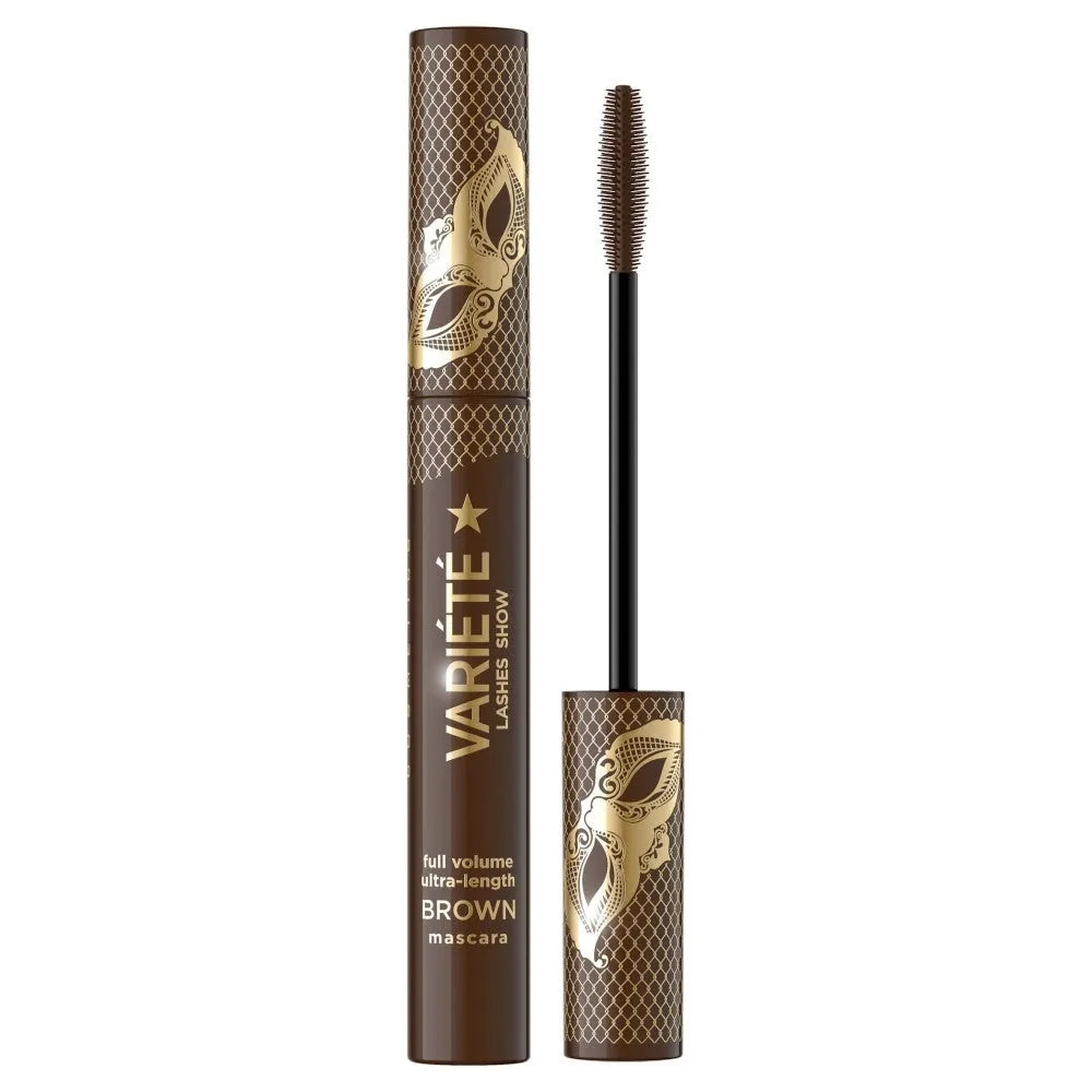 Eveline Maskara Variete Lashes Show rudos 10ml - Kosmetika