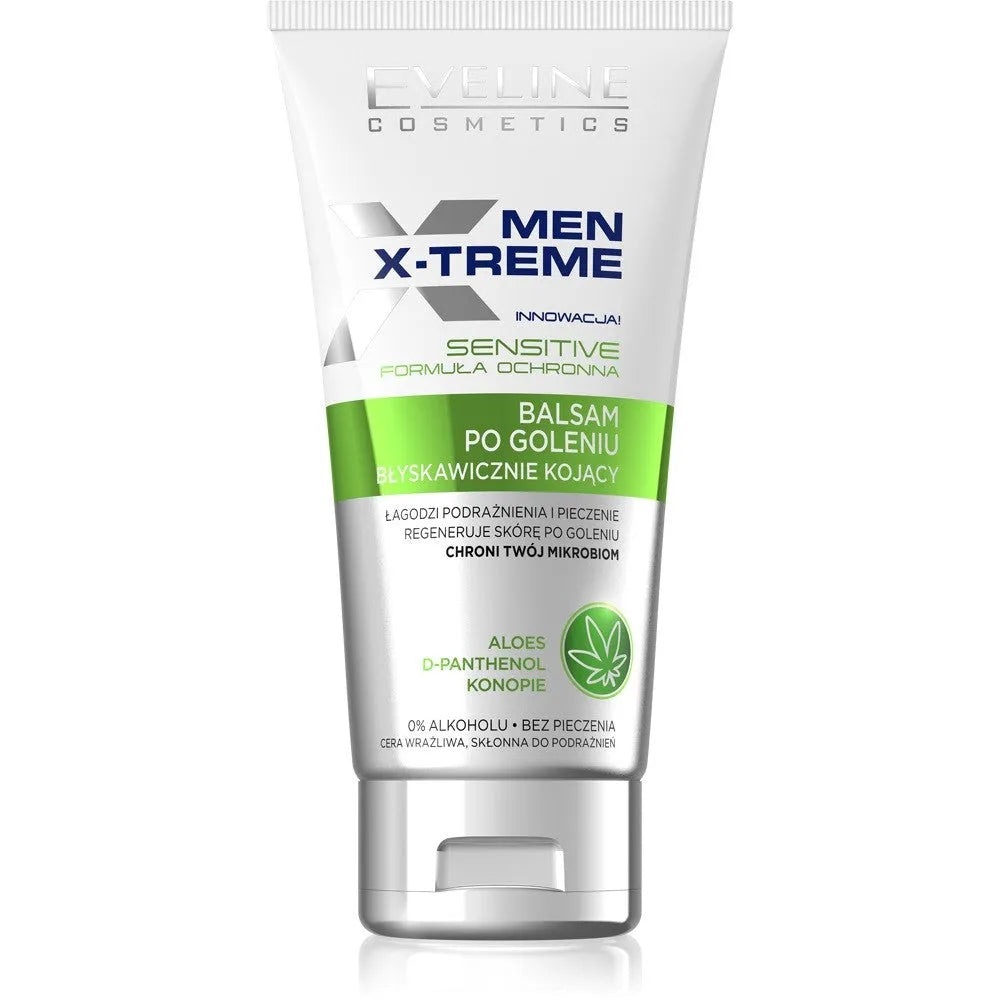 Eveline Men X-Treme Sensitive Aftershave Balm iš karto ramina 150ml - Kosmetika