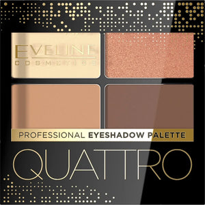 Eveline Quattro Eyeshadow Quad Nr. 01 3.2g - Kosmetika