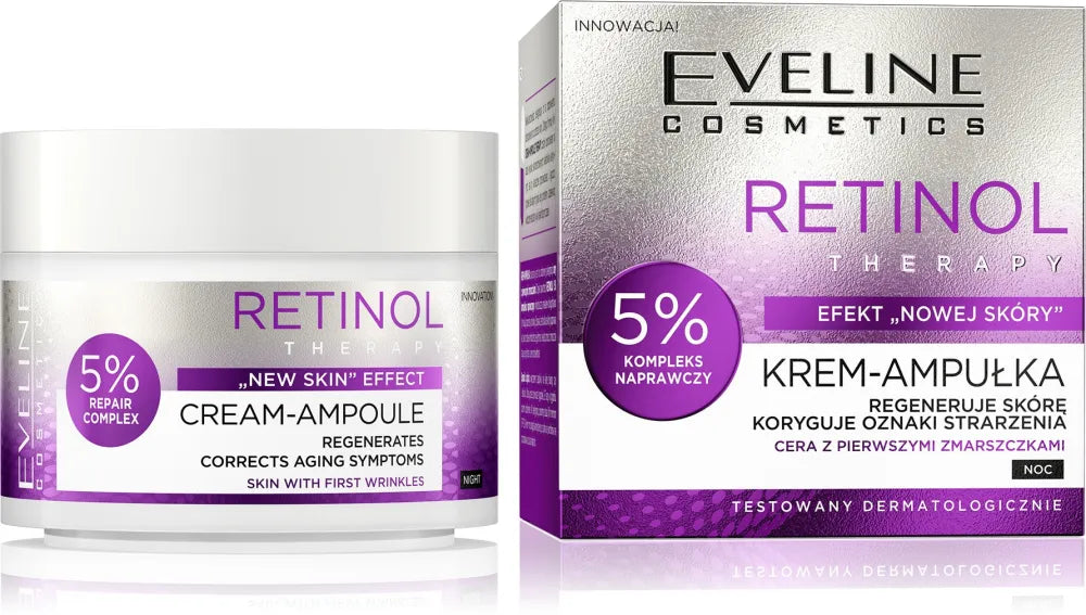 EVELINE Retinol Terapijos Kremas - ampulė 50 ml - Kosmetika