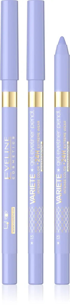 EVELINE Variety Gel Pencil for Eyes Nr. 13 - Mėlyna - Kosmetika
