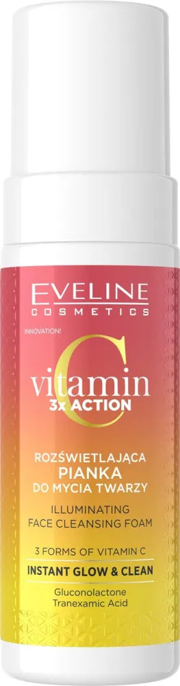 EVELINE Vitamin C 3xAction Brightening Veido Valymo Putos 150 ml - Kosmetika
