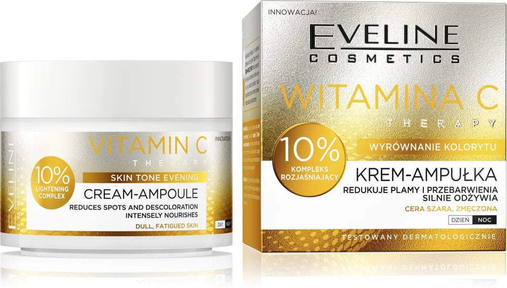 EVELINE Vitamin C Terapijos Kremas - ampulė 50 ml - Kosmetika