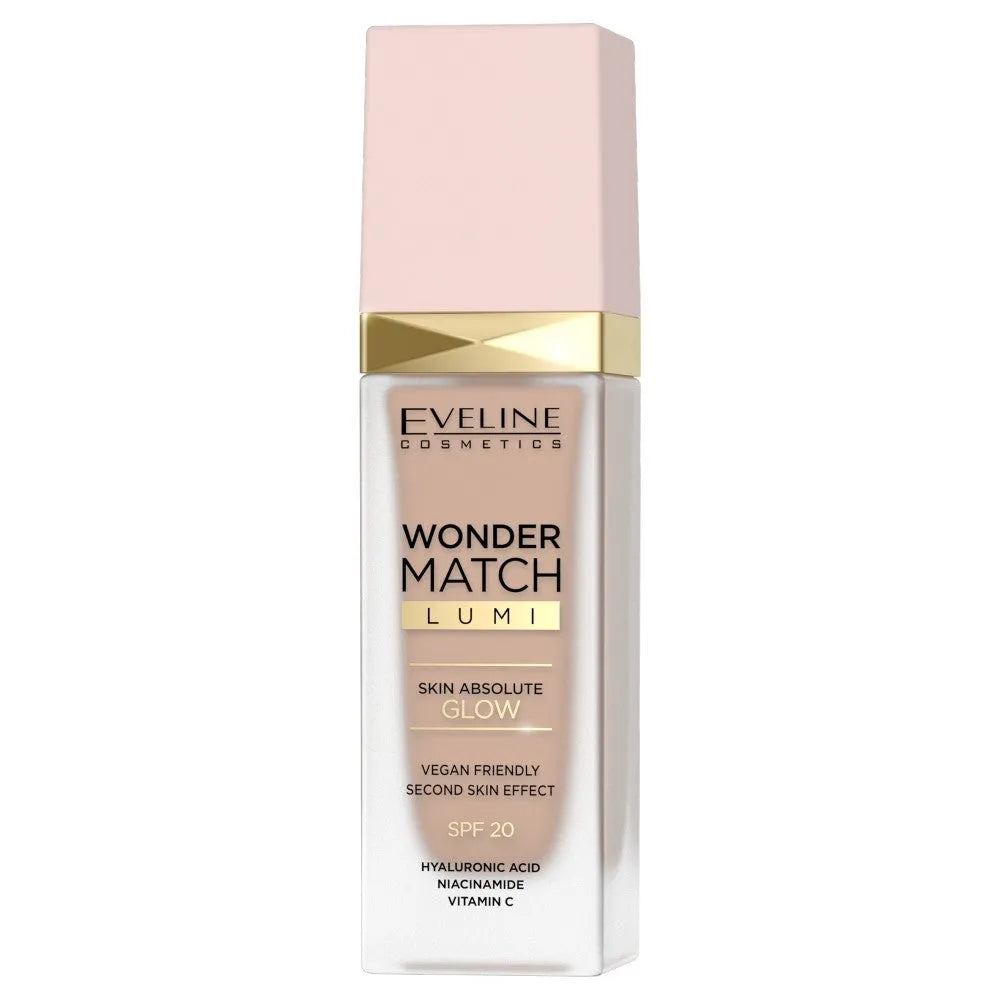 Eveline Wonder Match Šviesinantis Pagrindas Nr. 20 Nude 30ml - Kosmetika