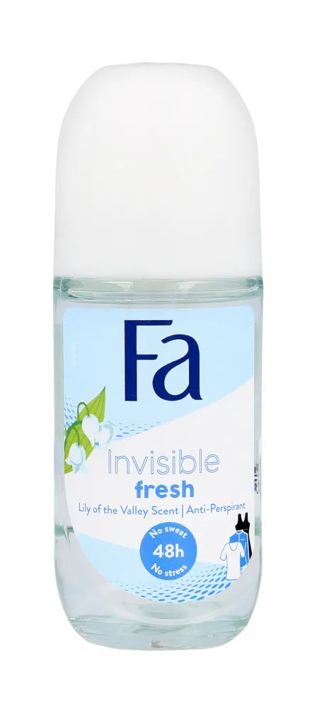 Fa Invisible Fresh 48H Roll-on Deodorantas Lygiosios Lankos 50ml - Kosmetika