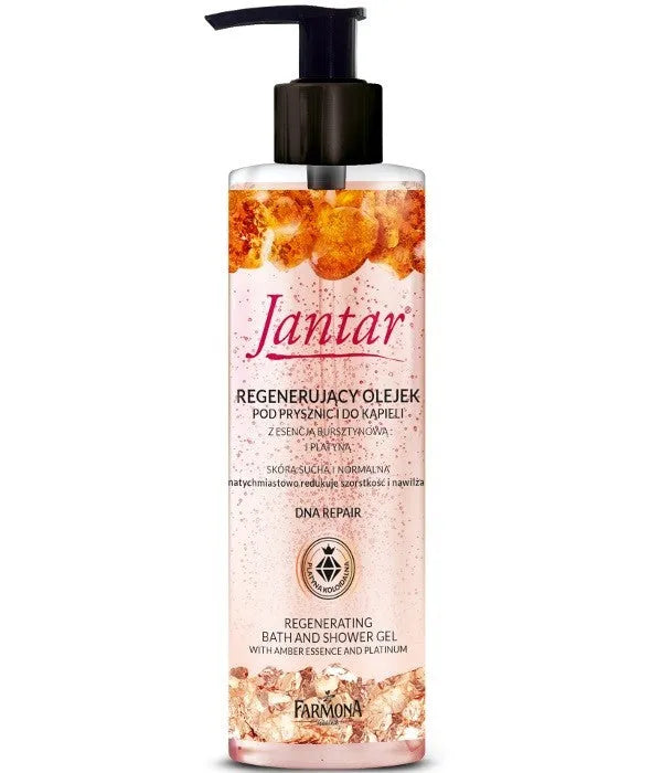 Farmona Jantar DNA Repair dušo ir vonios aliejus regeneruojantis su platina 400ml - Kosmetika