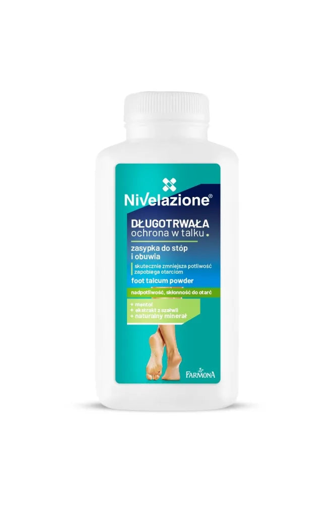 Farmona Nivelazione Footy Powder for feet and shoes ’Ilgalaikė apsauga talko pavidalu’ 110g - Kosmetika
