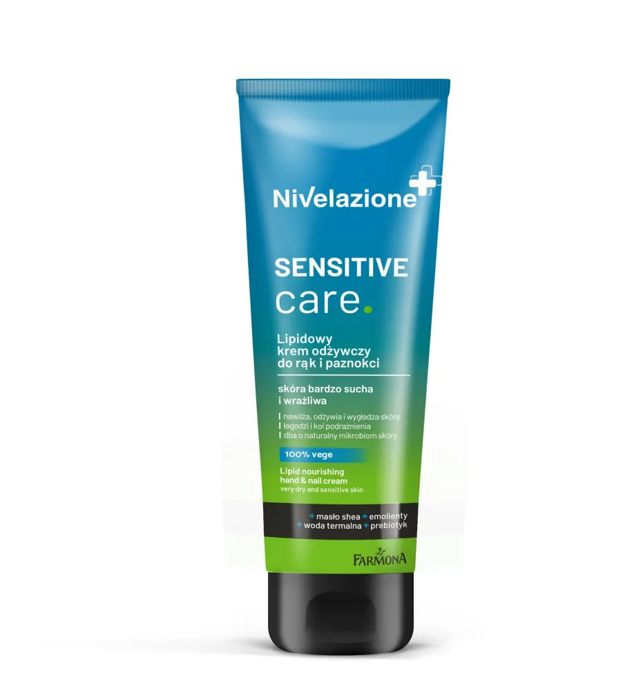 Farmona Nivelazione+ Lipid Nourishing Cream for Hands and Nails Sensitive Care - labai sausai ir jautriai odai 100ml