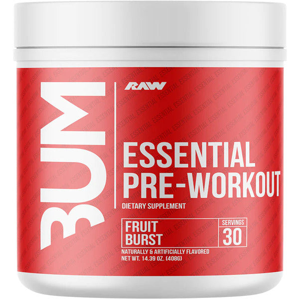 CBUM Essential Pre-Workout, Fruit Burst - 408g - Raw Nutrition