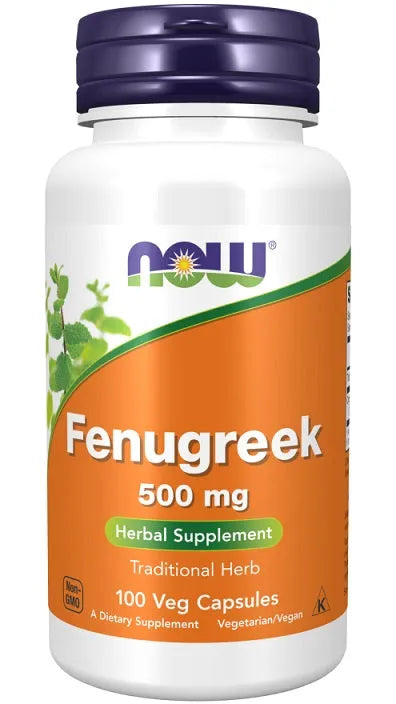 Fenugreek 500mg - 100 vcaps - NOW Foods - Papildai