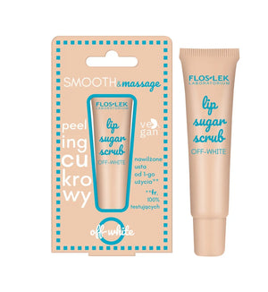 FLOSLEK Off-white sugar lip scrub 14 g - Kosmetika