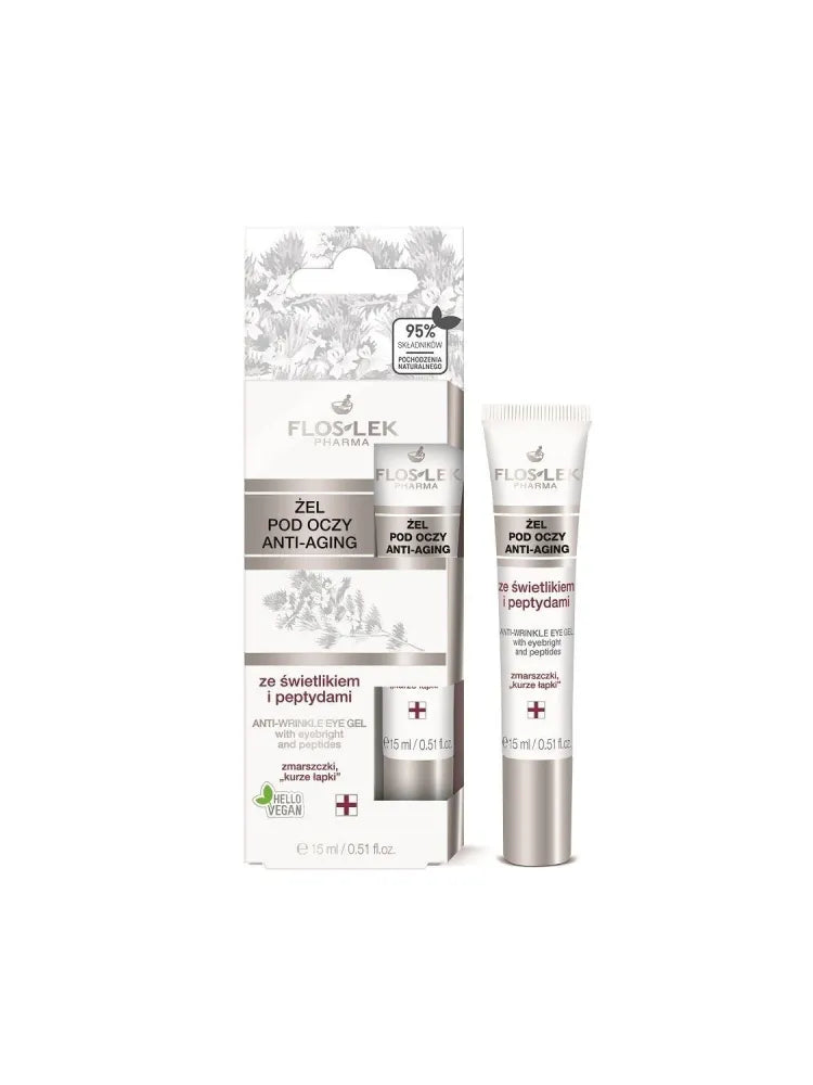 Floslek Pharma Anti-Aging Eye Gel Anti-Wrinkle 15ml akių gelis nuo raukšlių - Kosmetika