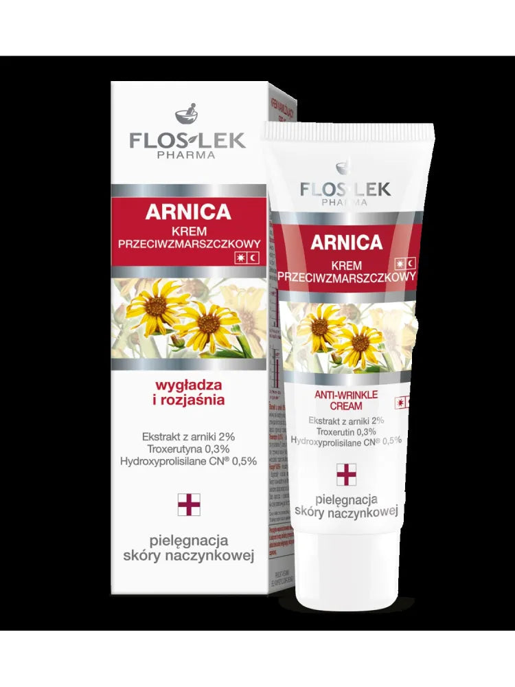 Floslek Pharma Arnica Anti-wrinkle Cream stiprinantis kapiliarus - Kosmetika