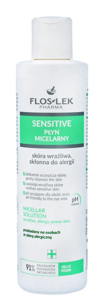 FLOSLEK Pharma Sensitive micelinis vanduo jautriai odai linkusiai į alergijas 1 vnt. - Kosmetika