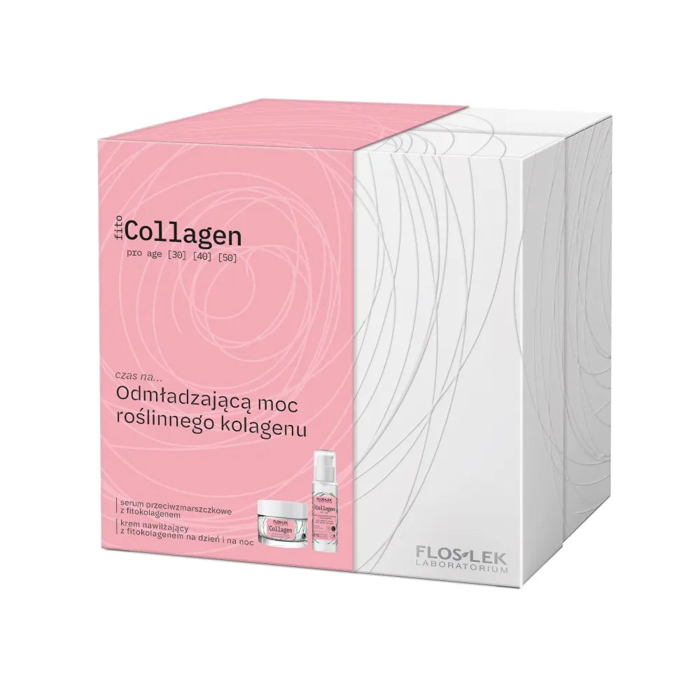 Floslek Phyto Collagen dovanų rinkinys (serumas 30ml + dieninis ir naktinis kremas 50ml) - Kosmetika