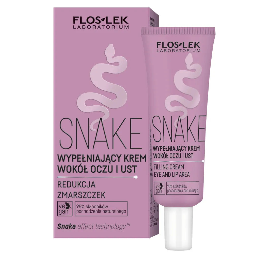 FLOSLEK Snake Filling Cream for Eyes and Lips 30 ml akių ir lūpų kremas - Kosmetika