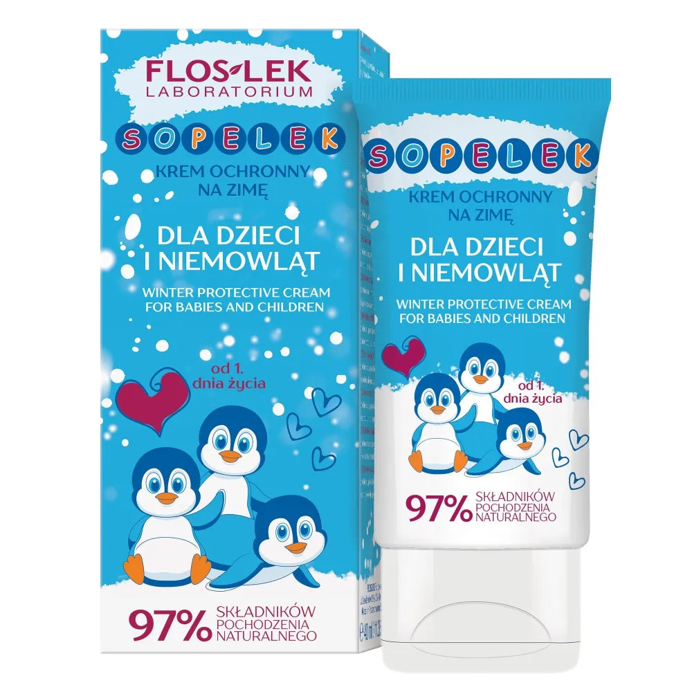 FLOSLEK Sopelek Apsauginis Kremas Žiemai Vaikams ir Kūdikiams 50 ml - Kosmetika