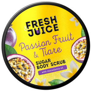 FRESH JUICE Sugar body scrub Maracuja and Tiare 200 ml - Kosmetika