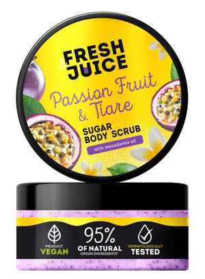 FRESH JUICE Sugar body scrub Maracuja and Tiare 200 ml - Kosmetika