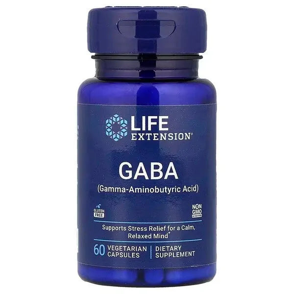 Gaba - 60 vcaps - Life Extension - Papildai