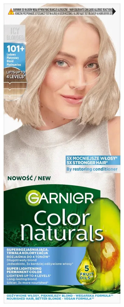 GARNIER Color Naturals Creme Hair No. 101+ Icy Platinum Blonde 112 ml - Kosmetika
