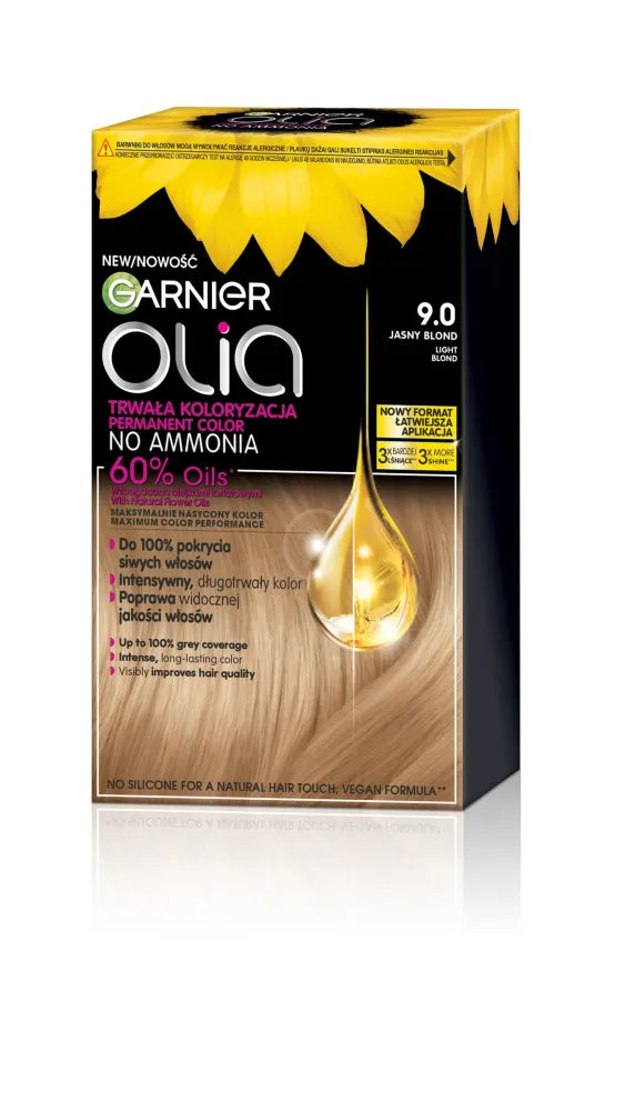 GARNIER Olia Plaukų dažai nr. 9.0 Šviesus blondinas - Kosmetika