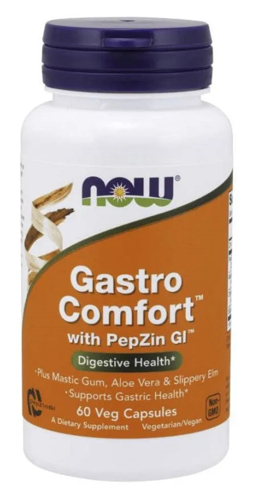 Gastro Comfort with PepZin GI - 60 vcaps - NOW Foods - Papildai