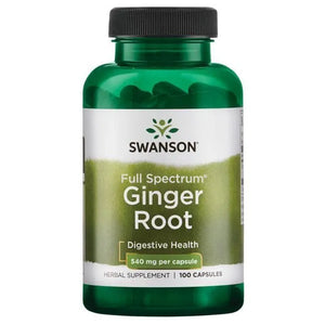 Ginger Root - Imbiero šaknis - 540 mg - N100 - Swanson - Papildai
