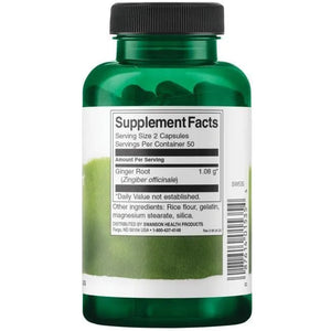 Ginger Root - Imbiero šaknis - 540 mg - N100 - Swanson - Papildai