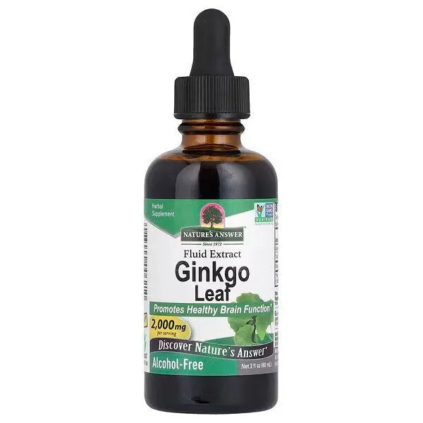 Ginkgo Leaf 2000mg - 60 ml - Nature’s Answer - Papildai