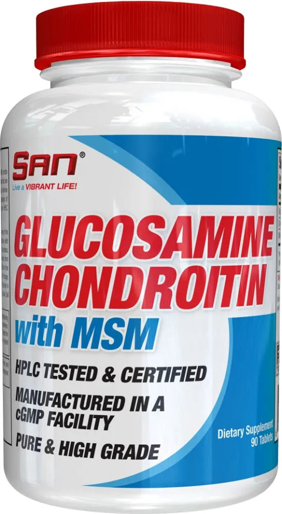 Glucosamine Chondroitin with MSM - 90 tabs - SAN - Sporto papildai