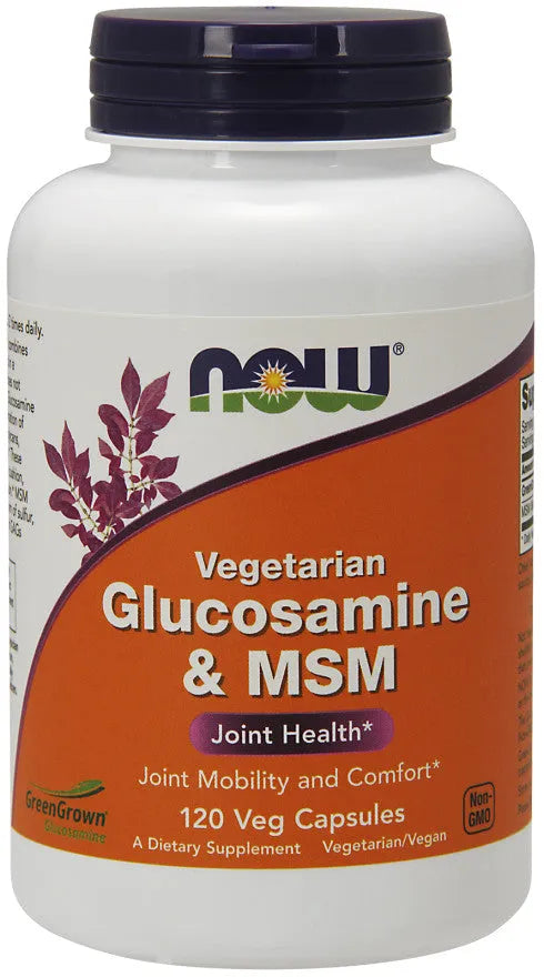 Glucosamine & MSM Vegetarian - 120 vcaps - NOW Foods - Papildai