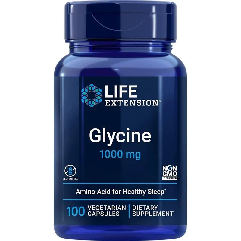 Glycine 1000mg - 100 vcaps - Life Extension - Papildai