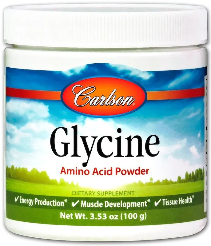 Glycine Amino Acid Powder - 100g - Carlson Labs - Papildai