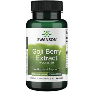 Goji Berry Extract Wolfberry - 500 mg - N60 - Swanson - Papildai