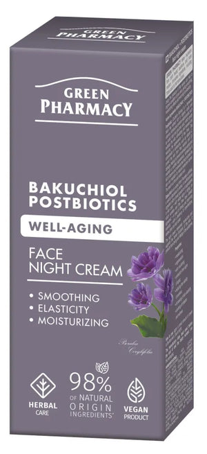 GREEN PHARMACY Bacuchiol + Postbiotics Anti-Aging Night Cream 50 ml. - Kosmetika