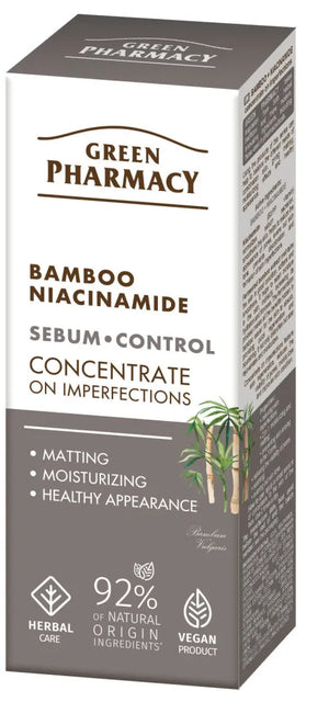 GREEN PHARMACY Bamboo + Niacinamide Concentrate Against Imperfections 30 ml. - Kosmetika