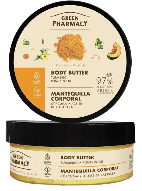 GREEN PHARMACY Body butter Ciberžolė ir moliūgų aliejus 200 ml - Kosmetika