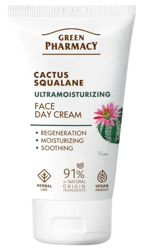 GREEN PHARMACY Cactus + Squalane Ultra Moisturizing Day Cream 50 ml - Kosmetika