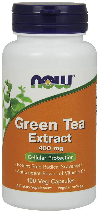 Green Tea Extract 400mg - 100 vcaps - NOW Foods - Papildai