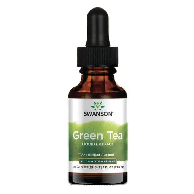 Green Tea Liquid Extract - Žalios arbatos ekstraktas - 29.6 ml - Swanson - Papildai