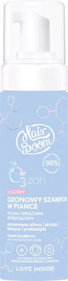 HairBoom O3ZON Mild Foaming Shampoo for Hair 200 ml - Kosmetika