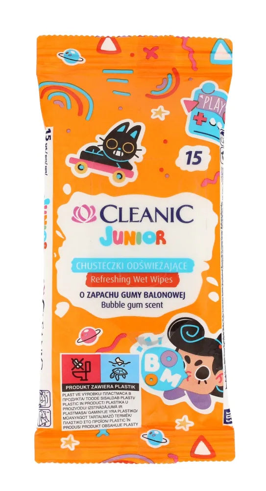 HARPER CLEANIC Drėgnos servetėlės Junior 15 vnt. - Kosmetika