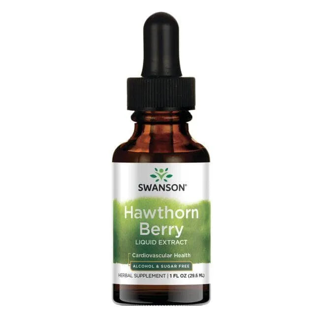 Hawthorn Berry - Gudobelių ekstraktas - 29.6 ml - Swanson - Papildai