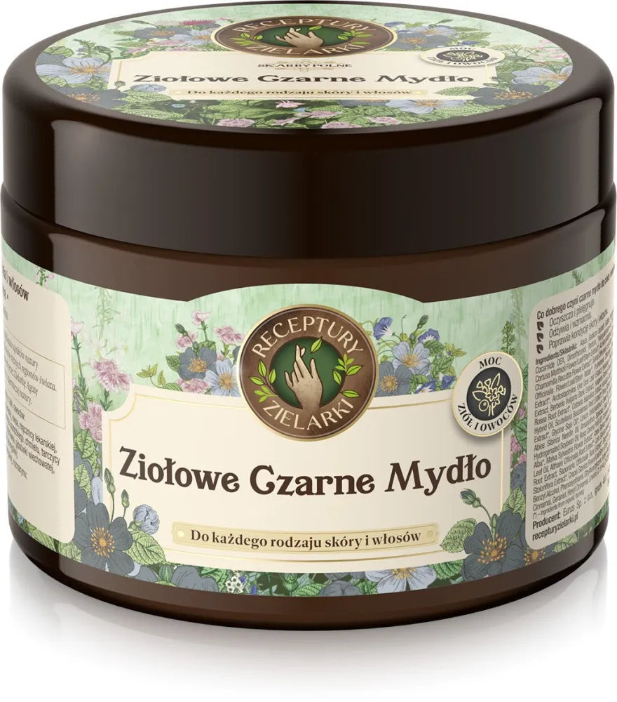 HERBAL RECIPES Skarby Polne Black Soap visiems odos ir plaukų tipams 300ml - Kosmetika